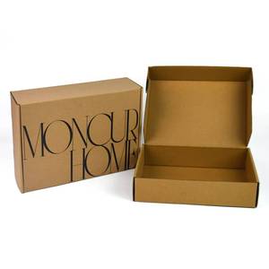 High-rigidity virgin pulp kraft corrugated <b>cardboard</b> boxes, used for bulk transportation of high-end home goods and clothing - Product Image 1