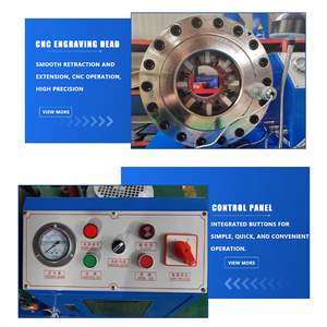 Machine à sertir les flexibles de haute précision 6-51 mm homologuée CE, presse hydraulique 600T pour flexibles hydrauliques d'excavatrice et conduites d'huile automobiles - Product Image 3