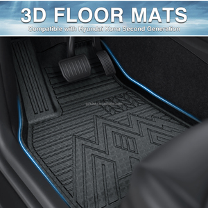 Juego Completo de Tapetes para Auto 3D TPE para Todo Clima, para Hyundai <span class=keywords><strong>Kona</strong></span> 2024 Versión Gasolina - Product Image 4