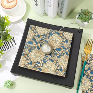 Serviettes en papier jetables imprimées personnalisées avec logo pour cocktails, mariages, dîners - Product Image 4