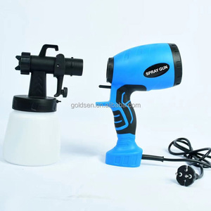 Kit de pulverizador de pintura inalámbrico eléctrico inalámbrico portátil de 18V, 2 uds., pistolas de pulverización de pintura de látex a base de agua alimentadas por batería, 800ml - Product Image 5