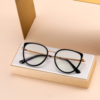 Partagas Lunettes de vue œil de chat TR90 de haute qualité avec dégradé de couleurs et anti-lumière bleue Lunettes à monture optique pour femmes