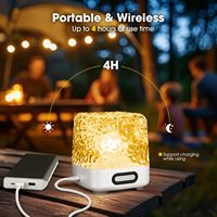 Projecteur d'aurores boréales LED TSINYE avec haut-parleur Bluetooth, 16 couleurs, lampe de table Luminorthe Cube avec commande tactile/télécommande
