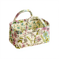 Panier de rangement pliable Peiquan pour textiles de maison, motif fleurs fraîches, portable, pour sous-vêtements et organisation des affaires diverses