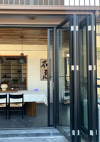 Porte pliante en PVC personnalisée, isolation acoustique, étanche, verre trempé, porte de balcon
