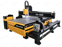Machine à couper le bois 4 axes hqd 5.5kw refroidissement par eau routeur cnc 1325 1530 avec rotatif pour le bois mdf ACP