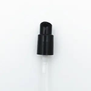 Bomba cosmética 18/410, dispensador de creme de tratamento preto/branco de 18mm para loção