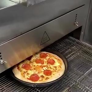 Four à <span class=keywords><strong>pizza</strong></span> commercial <span class=keywords><strong>automatique</strong></span> à chaîne <span class=keywords><strong>de</strong></span> 12/18/32 pouces, à gaz et électrique - Product Image 5