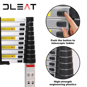 Escalera Telescópica Plegable de 2.9m, Escalera de Cuerda de <span class=keywords><strong>Escape</strong></span> de Incendios de Aleación de Aluminio Reforzada para Sala de Estar, Gran Venta - Product Image 2
