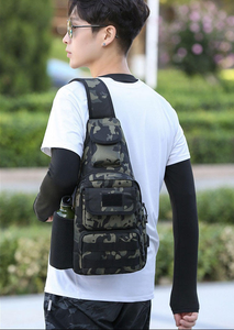 Sac de sport à la mode pour hommes sac de taille de marque poitrine unique épaule bandoulière fonctionnel tactique fronde sac à dos d'été - Product Image 3