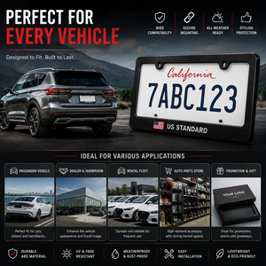 Portaplacas de Acrílico con Diseño de Anime para Porsche, de Plástico ABS, Apto para Múltiples Modelos de Vehículos - Product Image 5