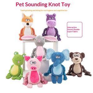 Nuevo Juguete de Peluche para Mascotas con Sonido, Zorro, Rana, Cerdo, Perro, Interactivo, para Jugar a Tirar <span class=keywords><strong>del</strong></span> Cuerda, Suministros de Entrenamiento, Modelo 2307 - Product Image 2