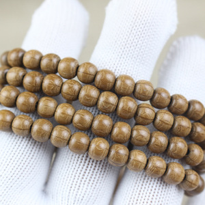 สร้อยข้อมือสวดมนต์พระพุทธศาสนา 6 เม็ด ทำจากไม้ 108 เม็ด ขนาด 6 มม. เครื่องประดับทางศาสนาสำหรับทุกเพศ ผลิตที่หางโจว - Product Image 4