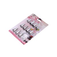 Ensemble de 8 douilles ovales en acier inoxydable pour décoration de gâteaux, réutilisables, avec coupleur pour poche à douille, pour glaçage et pâtisserie – Vente directe usine