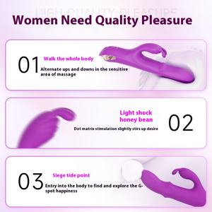 Kadın vücut bakımı araçları g-spot yapay penis tavşan vibratör Anal vibratör klitoris enayi yetişkin seks oyuncakları kadın çift yalama vibratör - Product Image 4