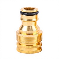 Adaptateur de robinet en alliage d'aluminium plaqué cuivre fourni par le fabricant, connecteur de robinet d'évier/lavabo, raccord fileté femelle de 1/2 pouce