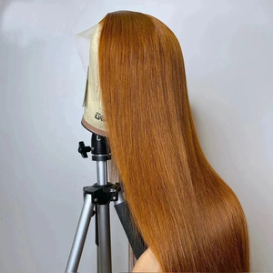 Cabello virgen marrón chocolate Bon pelucas delanteras de encaje recto vendedores de cabello brasileño 13x4 HD Peluca de encaje transparente cabello humano - Product Image 2