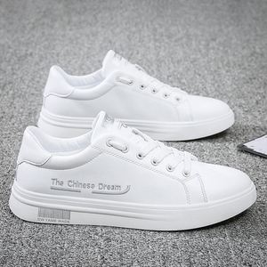 Chaussures blanches pour hommes, style étudiant, simples et tendance, version coréenne des chaussures de sport, adaptées à la course à pied et aux exercices décontractés - Product Image 4