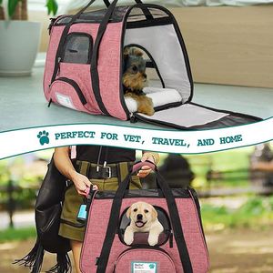 Sac de transport pour animaux de compagnie souple, approuvé par les compagnies aériennes, de qualité supérieure |   Conception ventilée et confortable avec des caractéristiques de sécurité |   Idéal pour les petites entreprises - Product Image 3