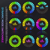 Diffuseur de parfum musical RGB pour voiture avec lampe rythmique, désodorisant d'air aromathérapeutique, contrôle vocal via application, clip diffuseur de rythme