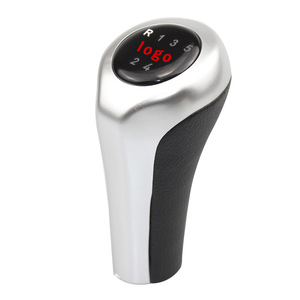 Poignée de levier de vitesses manuelle BMW, argent noir, 5 ou 6 vitesses, alliage d'aluminium, logo personnalisé, design ergonomique - Product Image 1