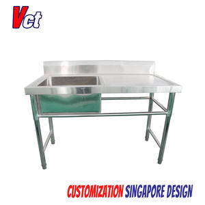 VICTORY KITCHEN 1 Bassin Gauche Simple Bol Égouttoir Offre Spéciale 304 Éviers En Acier Inoxydable Hôtels Restaurants Origine Chine - Product Image 6