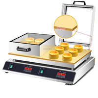 Machine à crêpes soufflées commerciale 110/220V, électrique, antiadhésive, pour Dorayaki, machine à crêpes soufflées japonaises, chauffe rapidement, chaleur uniforme