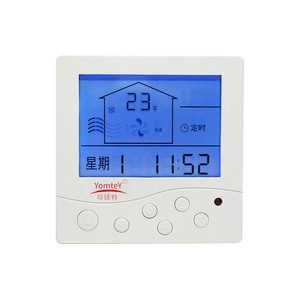 Intelligent Digital <b>Thermostat</b> 86x86mm 220VAC Fan Coil Unit <b>Controller</b> For Home HVAC Systems - Product Image 2