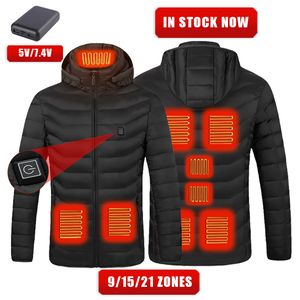 Veste Chauffante Homme/Femme 2025 - 15 Zones De Chauffage USB - Sans Batterie, Lavable, Coupe-Vent - Pour Activités D'Extérieur Hiver