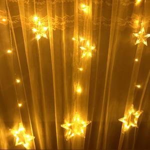 Guirlande lumineuse à <span class=keywords><strong>LED</strong></span> pour fenêtre, 12 étoiles, 138 <span class=keywords><strong>LED</strong></span>, guirlande lumineuse à <span class=keywords><strong>LED</strong></span> en forme <span class=keywords><strong>de</strong></span> lune et d'étoile, guirlande lumineuse en forme <span class=keywords><strong>de</strong></span> glaçon pour Noël, les fêtes et les mariages - Product Image 6