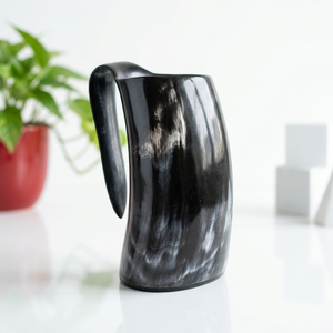 Tazas de Cerveza Vikingas Ecológicas de Color Natural Pulido con Diseño Personalizado y Logotipo Personalizado al por Mayor - Product Image 1