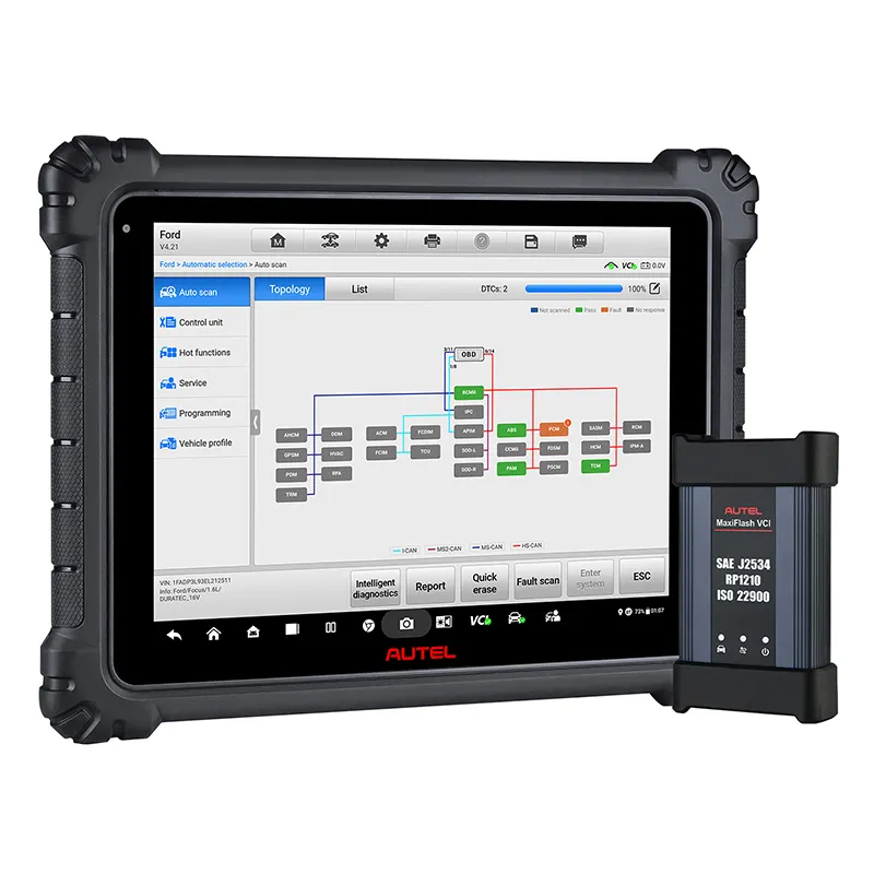 X1 Autel Maxicom אולטרה לייט קורא קוד חיוני לתכנות ECU לרכב וכלי אבחון הכרחי לתחזוקה