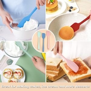 Grandes spatules en silicone résistantes à la chaleur de 22 et 28 cm, outils de pâtisserie et de cuisson pour la cuisson et le mélange - Product Image 2