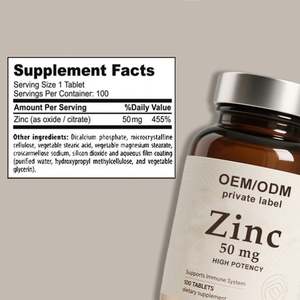 Suplementos de Salud 2024, Suplemento de <span class=keywords><strong>Zinc</strong></span> de Alta Calidad OEM, Tabletas de <span class=keywords><strong>Zinc</strong></span> de Marca Privada Más Vendidas para la Salud - Product Image 4