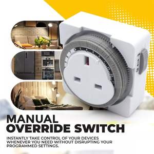 Commutateur de minuterie de segment 24 heures avec <span class=keywords><strong>prise</strong></span> de minuterie enfichable <span class=keywords><strong>économiseur</strong></span> <span class=keywords><strong>d</strong></span>'énergie - Product Image 4