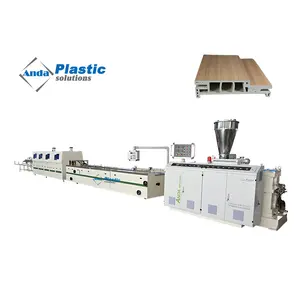 Conical Twin Screw Extruder Upvc Door And Window Profiles Production Line/door frame machine manufacturer