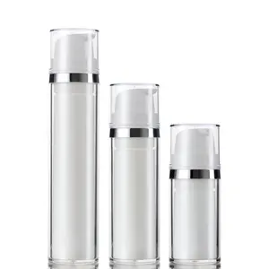 airless cosmetic packaging with lotion pump airless container pp bottle in 15ml 30ml 50ml for skin care cream