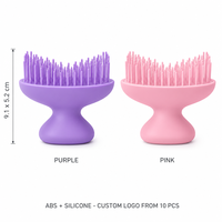 Peigne démêlant et massant 2-en-1 en silicone pour animaux, avec logo personnalisé, pour bain et toilettage, chiens et chats, 9,1x5,2cm, poils doux, vente en gros