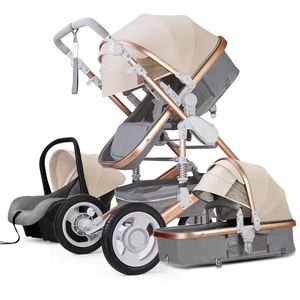 2021 New Baby Prams Children Push Chair Folding Stroller <b>Trolley</b> Hot Mum Tricycle 3 In1 - Product Image 3