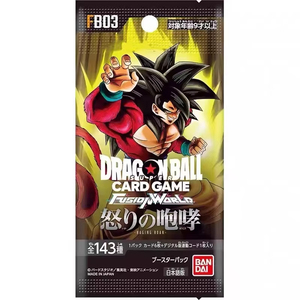 YY <span class=keywords><strong>Dragon</strong></span> <span class=keywords><strong>Super</strong></span> Balls Jeu de cartes Fusion World FB03 Raging Roar Booster Box Japanese Ver Cartes TCG officielles - Product Image 1