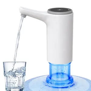 Rechargeable Automatic Electric USB Water Pump Dispenser With Base Smart Drinking Bottle Button Switch Water Dispenser Device 3
