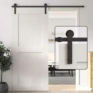 Quincaillerie de porte coulissante en bois design moderne pour garage