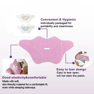 Bande adhésive pour la bouche en hydrogel hydratant hypoallergénique en forme de lèvres, adhésif doux, anti-ronflement, patch buccal hydratant pour dormir - Product Image 3