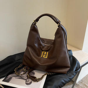 Nuevo bolso de mano sencillo para mujer, bolso de hombro de Pu Retro multifuncional ligero, bolso de hombro de gran capacidad para mujer - Product Image 4