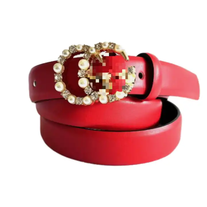 Source Cinturones de mujer con diamantes de imitación de diseñador de lujo  de cuero PU con cristales de diamantes brillantes para mujeres y niñas en  varios colores on m.alibaba.com