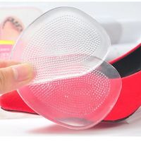 Coussinets transparents en gel de silicone PU pour l'avant-pied, anti-douleur, antidérapants, granulés massants, absorption des chocs, marque DAMEI, pour talons hauts