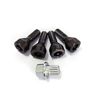 36136786419 BLACK <strong>LOCKING</strong> SECURITY <strong>WHEEL</strong> BOLTS <strong>NUTS</strong> <strong>SET</strong> for E46 E87 E90 E60 - Product Image 6
