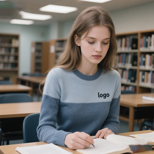 Maglione Weshallo all'Ingrosso, Moda Casual con Collo a O, Maniche Lunghe, Pullover in <span class=keywords><strong>Maglia</strong></span> Personalizzato in <span class=keywords><strong>Lino</strong></span> per Donne - Product Image 6