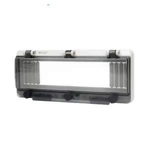 Electrical switch button window cover waterproof dustproof transparent distribution box ip67 abs junction box panel cover