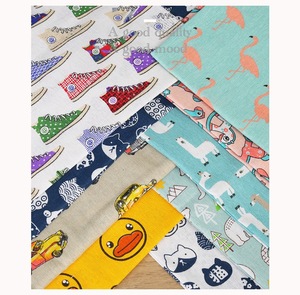 60% <span class=keywords><strong>Lino</strong></span> de poliéster, tela de algodón de <span class=keywords><strong>lino</strong></span> con <span class=keywords><strong>estampado</strong></span> de dibujos animados de animales de dibujos animados 40% para mantel, cortinas - Product Image 5